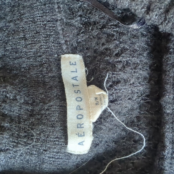 Crew neck chunky waffle knit sweater / M - Picture 2 of 4